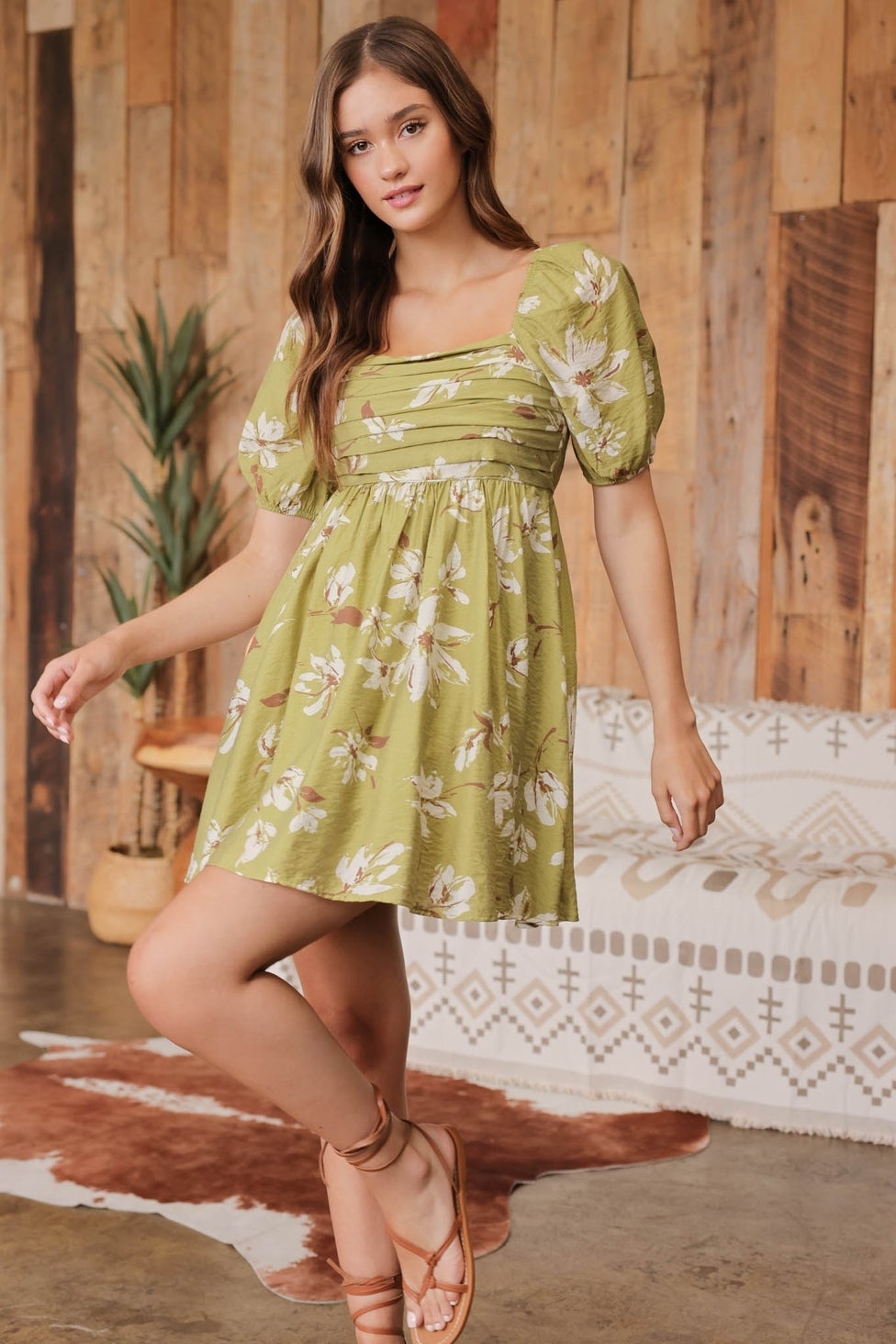 Blu Pepper Limelight Floral Mini Dress O U T E R E D G E
